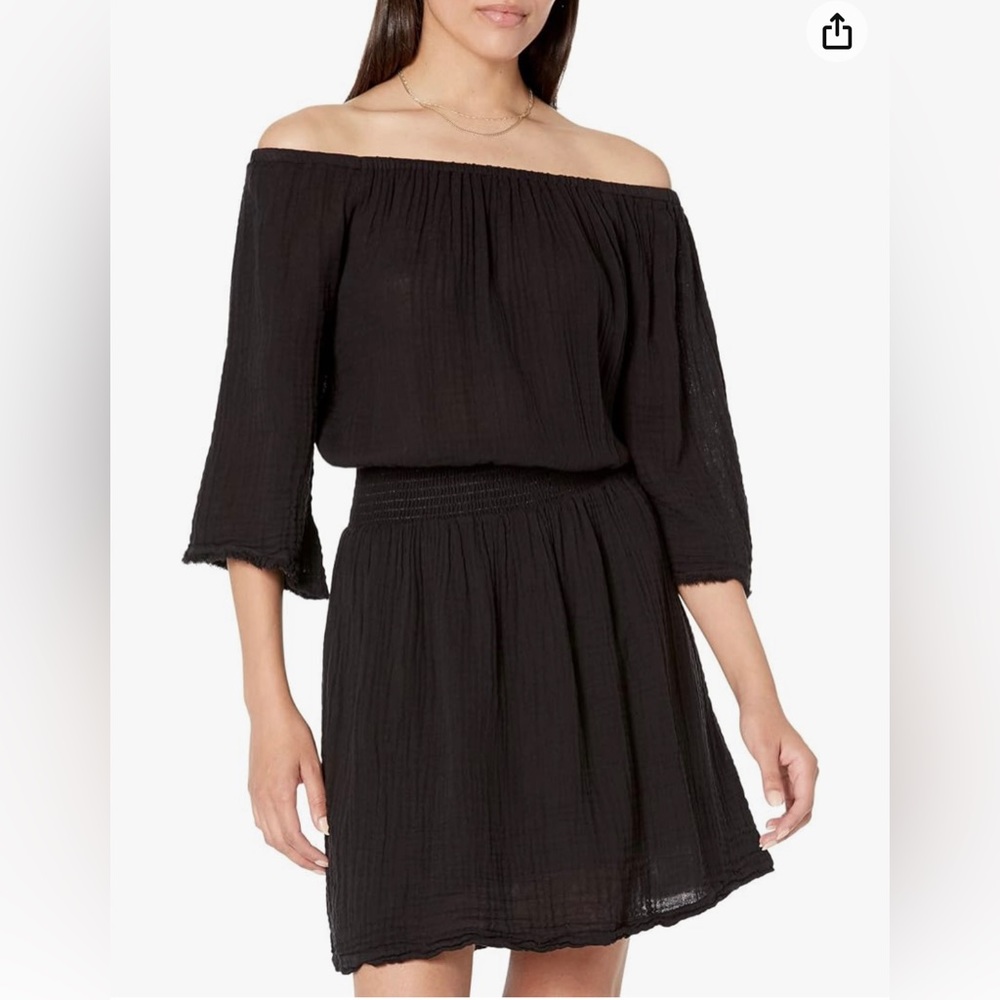 Michael Stars Fernanda Smocked‎ Waist Green Dress
